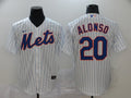 Men’s New York Mets Pete Alonso #20 White Baseball Jersey