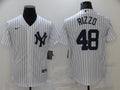 Men’s New York Yankees Anthony Rizzo #48 White Baseball Jersey