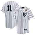 Men’s New York Yankees Anthony Volpe #11 White 2024 World Series Home Jersey