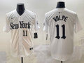 Men’s New York Yankees Anthony Volpe #11 White Alternate Limited Jersey
