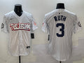 Men’s New York Yankees Babe Ruth White Limited Jersey