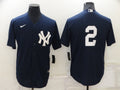 Men’s New York Yankees Derek Jeter #2 Navy Name Jersey