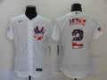 Men’s New York Yankees Derek Jeter #2 White Jersey