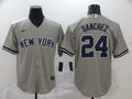 Men’s New York Yankees Gary Sanchez #24 Gray Baseball Jersey
