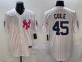 Men’s New York Yankees Gerrit Cole #45 White Team Jersey