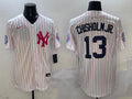 Men’s New York Yankees Jazz Chisholm Jr. #13 White Team Jersey