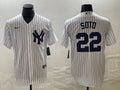 Men’s New York Yankees Juan Soto #22 White Home Jersey