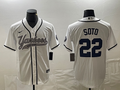 Men’s New York Yankees Juan Soto #22 White Jersey Joint Edition