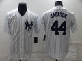 Men’s New York Yankees Reggie Jackson #44 White Baseball Jersey