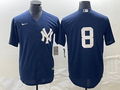 Men’s New York Yankees Yogi Berra #8 Navy Name Jersey