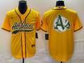Men’s Oakland Athletics Gold Team Jersey Joint Edition