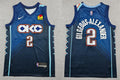 Mens Oklahoma City Thunder #2 Shai Gilgeous-Alexander Navy 2025-26 City Edition Swingman Jersey