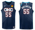 Mens Oklahoma City Thunder #55 Isaiah Hartenstein Navy 2025-26 City Edition Swingman Jersey