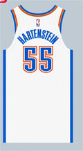 Mens Oklahoma City Thunder #55 Isaiah Hartenstein White Association Edition Jersey