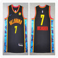 Mens Oklahoma City Thunder #7 Chet Holmgren 2024-25 Black City Edition Jersey