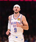 Mens Oklahoma City Thunder #9 Alex Caruso White Association Edition Jersey
