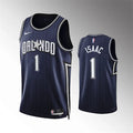 Men’s Orlando Magic #1 Jonathan Isaac 2023-24 City Edition Swingman Jersey Navy