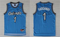 Men’s Orlando Magic #1 Penny Hardaway Nike Blue Pinstripe Retro Jersey