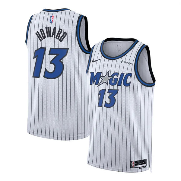 Men’s Orlando Magic #13 Jett Howard  2025-26 White Association Edition Swingman Jersey