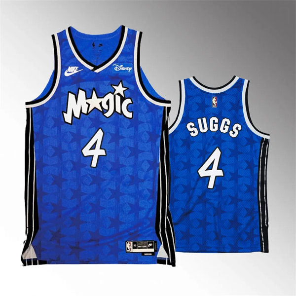 Men’s Orlando Magic #4 Jalen Suggs 2023-24 Classic Edition Jersey – Blue