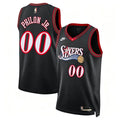 Mens Philadelphia 76ers #00 Labaron Philon Jr. Nike Black Hardwood Classics Jersey