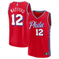 Mens Philadelphia 76ers #12 Trendon Watford Red Statement Edition Swingman Jersey
