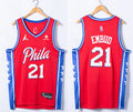 Men’s Philadelphia 76ers #21 Joel Embiid 2021-22 75th Anniversary Statement Edition Swingman Jersey