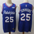 Men’s Philadelphia 76ers #25 Ben Simmons Nike Blue Classic Edition jersey