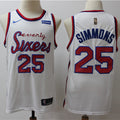 Men’s Philadelphia 76ers #25 Ben Simmons Nike Hardwood Classics Swingman Jersey
