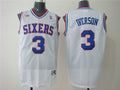 Men’s Philadelphia 76ers #3 Allen Iverson White Authentic Jersey