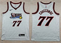Mens Philadelphia 76ers #77 V. J. Edgecombe Nike White Hardwood Classics Swingman Jersey