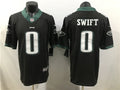 Mens Philadelphia Eagles #0 D’Andre Swift Nike Black Vapor Limited Player Jersey