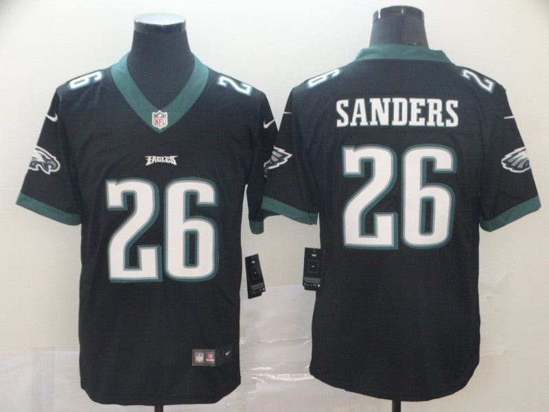 Men’s Philadelphia Eagles #26 Miles Sanders Nike Black NFL Vapor Limited Jersey