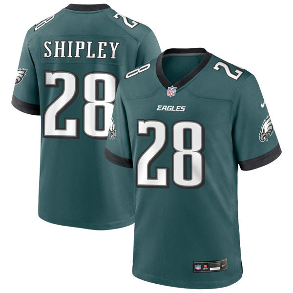 Mens Philadelphia Eagles #28 Will Shipley Nike Midnight Green Vapor Limited Player Jersey