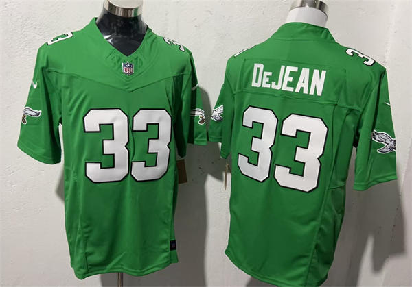 Mens Philadelphia Eagles #33 Cooper DeJean Nike Kelly Green Retro Jersey