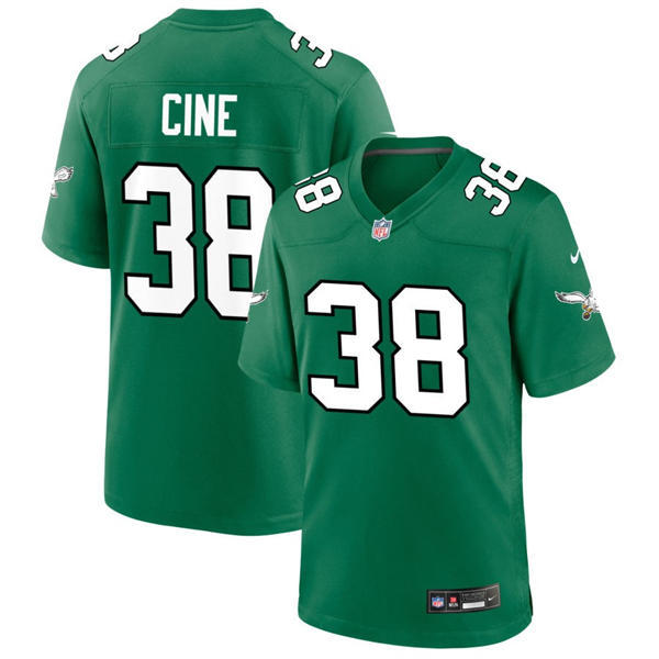 Mens Philadelphia Eagles #38 Lewis Cine Nike Kelly Green Retro F.U.S.E. Vapor Limited Jersey