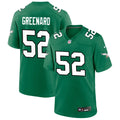 Mens Philadelphia Eagles #52 Jonathan Greenard Nike Kelly Green Retro F.U.S.E. Vapor Limited Jersey