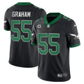 Mens Philadelphia Eagles #55 Brandon Graham 2023 Nike Black 1996 Retro Jersey