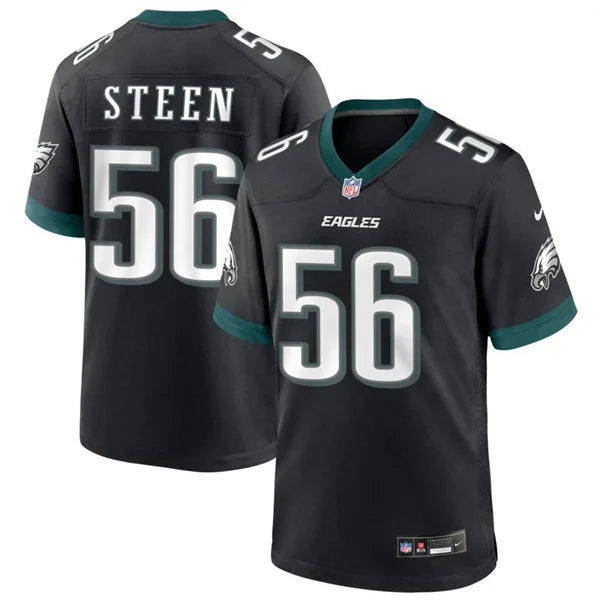 Mens Philadelphia Eagles #56 Tyler Steen Nike Black Alternate F.U.S.E. Vapor Limited Jersey