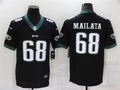 Mens Philadelphia Eagles #68 Jordan Mailata Nike Black Vapor Limited Jersey