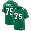 Mens Philadelphia Eagles #75 Jack Driscoll Nike Kelly Green 1996 Retro F.U.S.E. Limited Jersey