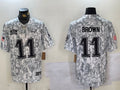 Men’s Philadelphia Eagles A.J. Brown #11 Arctic Camo 2024 Salute to Service Limited Jersey