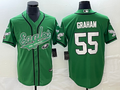 Men’s Philadelphia Eagles Brandon Graham #55 Kelly Green Jersey Joint Edition