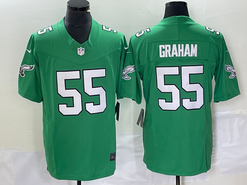 Men’s Philadelphia Eagles Brandon Graham #55 Kelly Green Jersey