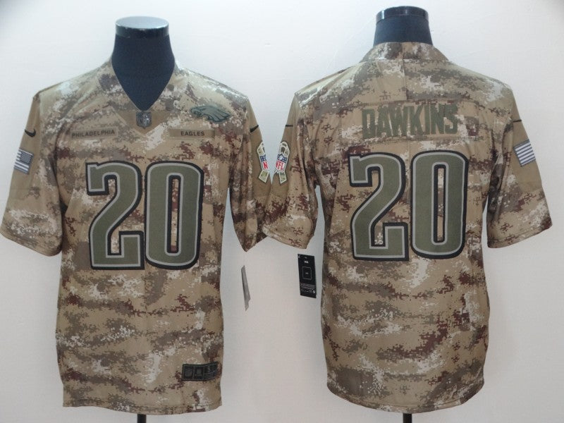Men’s Philadelphia Eagles Brian Dawkins #20 Camouflage Jersey