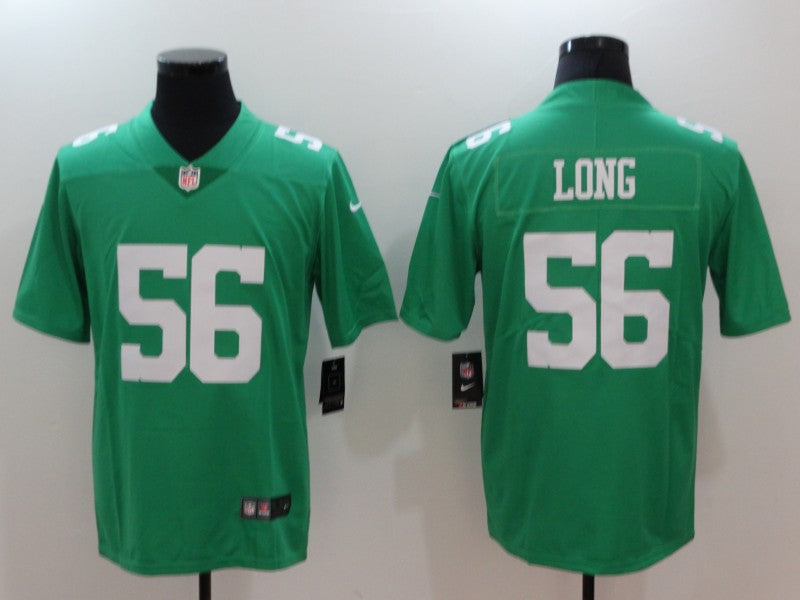 Men’s Philadelphia Eagles Chris Long #56 Green Jersey