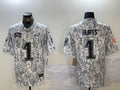 Men’s Philadelphia Eagles Jalen Hurts #1 Arctic Camo 2024 Salute to Service Limited Jersey