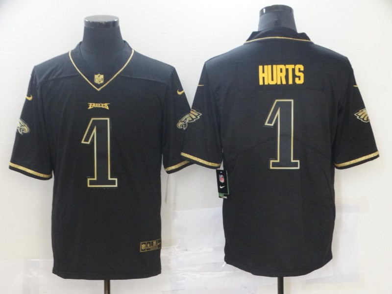 Men’s Philadelphia Eagles Jalen Hurts #1 Black Jersey