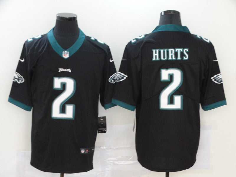 Men’s Philadelphia Eagles Jalen Hurts #2 Black Jersey
