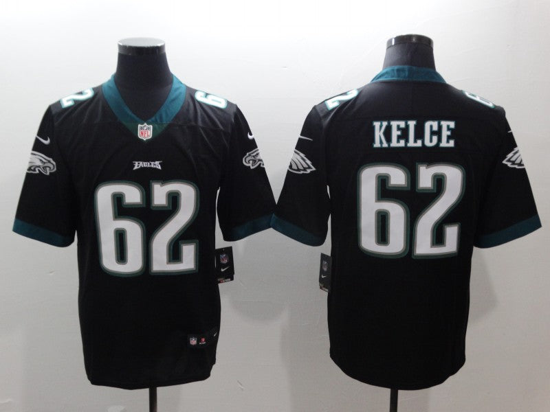 Men’s Philadelphia Eagles Jason Kelce #62 Black Jersey